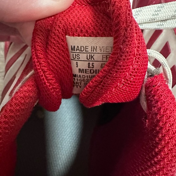 Jax State Team Issued Adidas Red + White sneakers - Picture 7 of 8